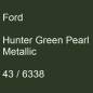 Preview: Ford, Hunter Green Pearl Metallic, 43 / 6338.
